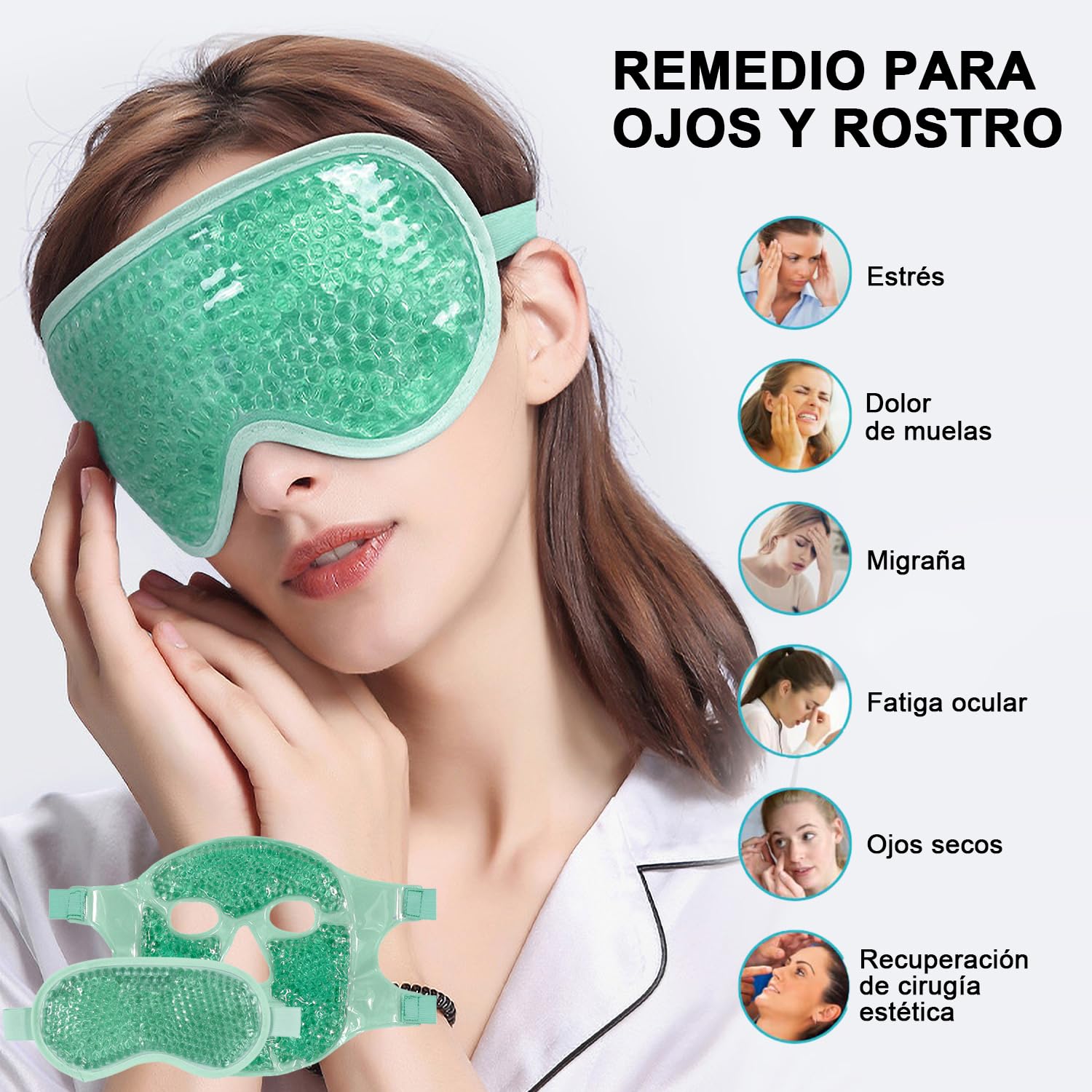 Mascarilla fría para ojos